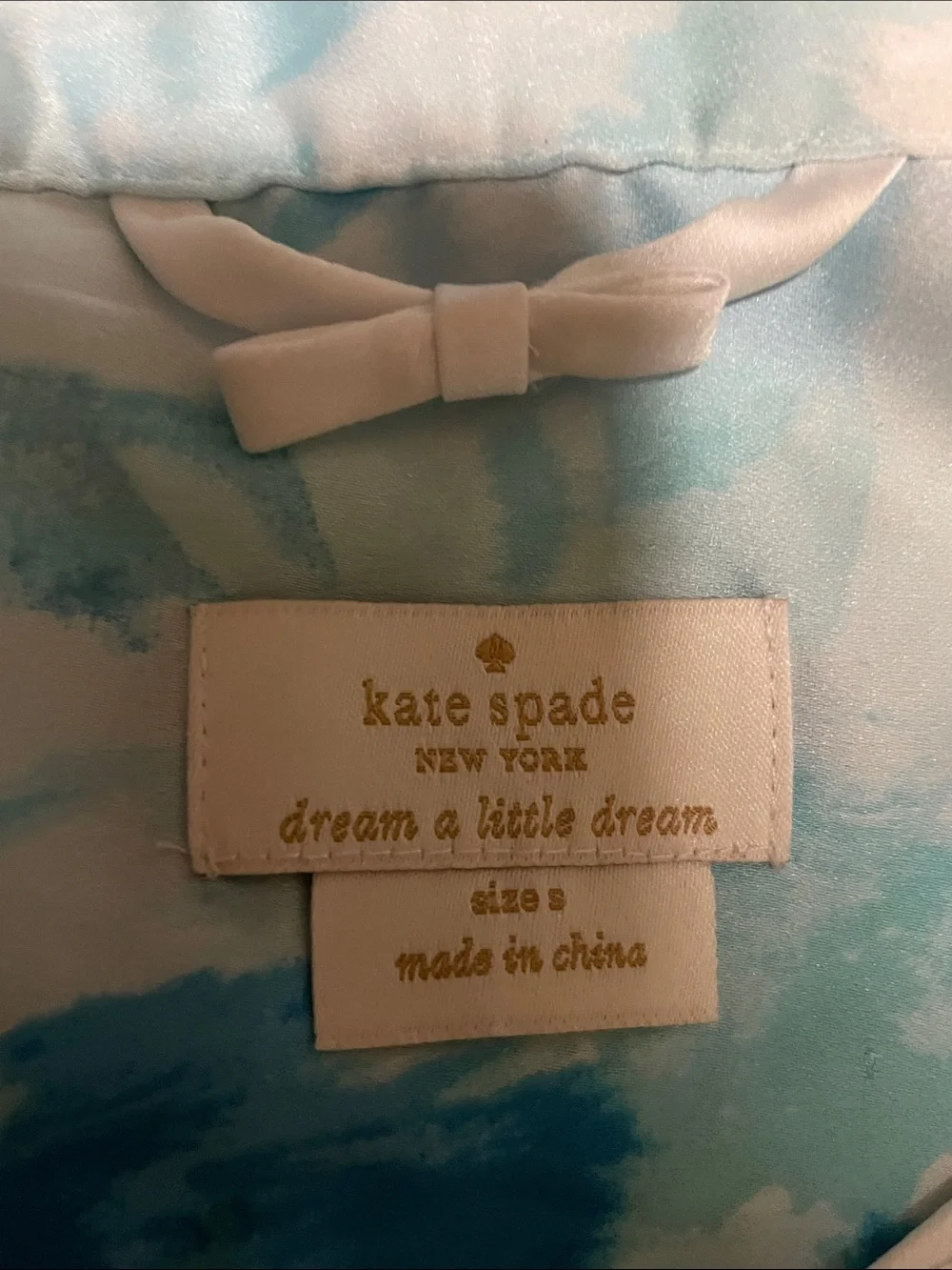 kate spade Dream a Little Dream 2 piece Pajama Set | Clouds | S